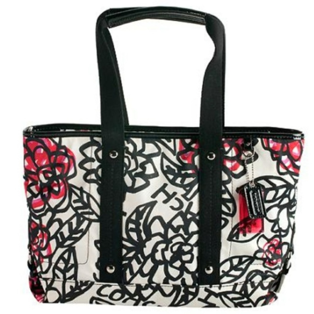 Coach poppy tote